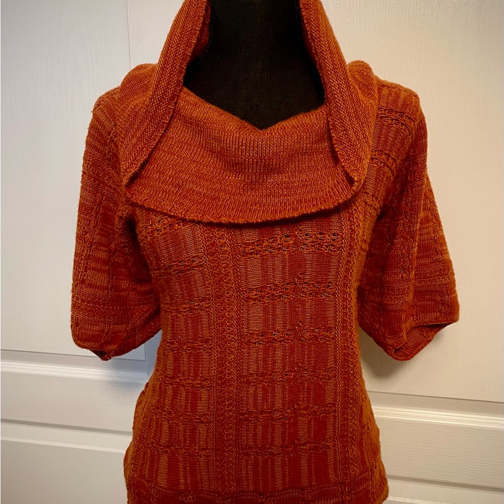 Cute burnt orange cozy sweater